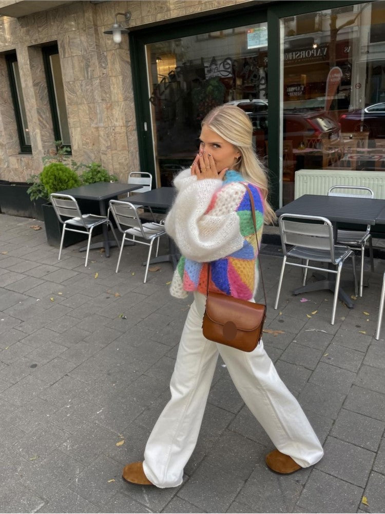 Moaynema | Cardigan en patchwork coloré