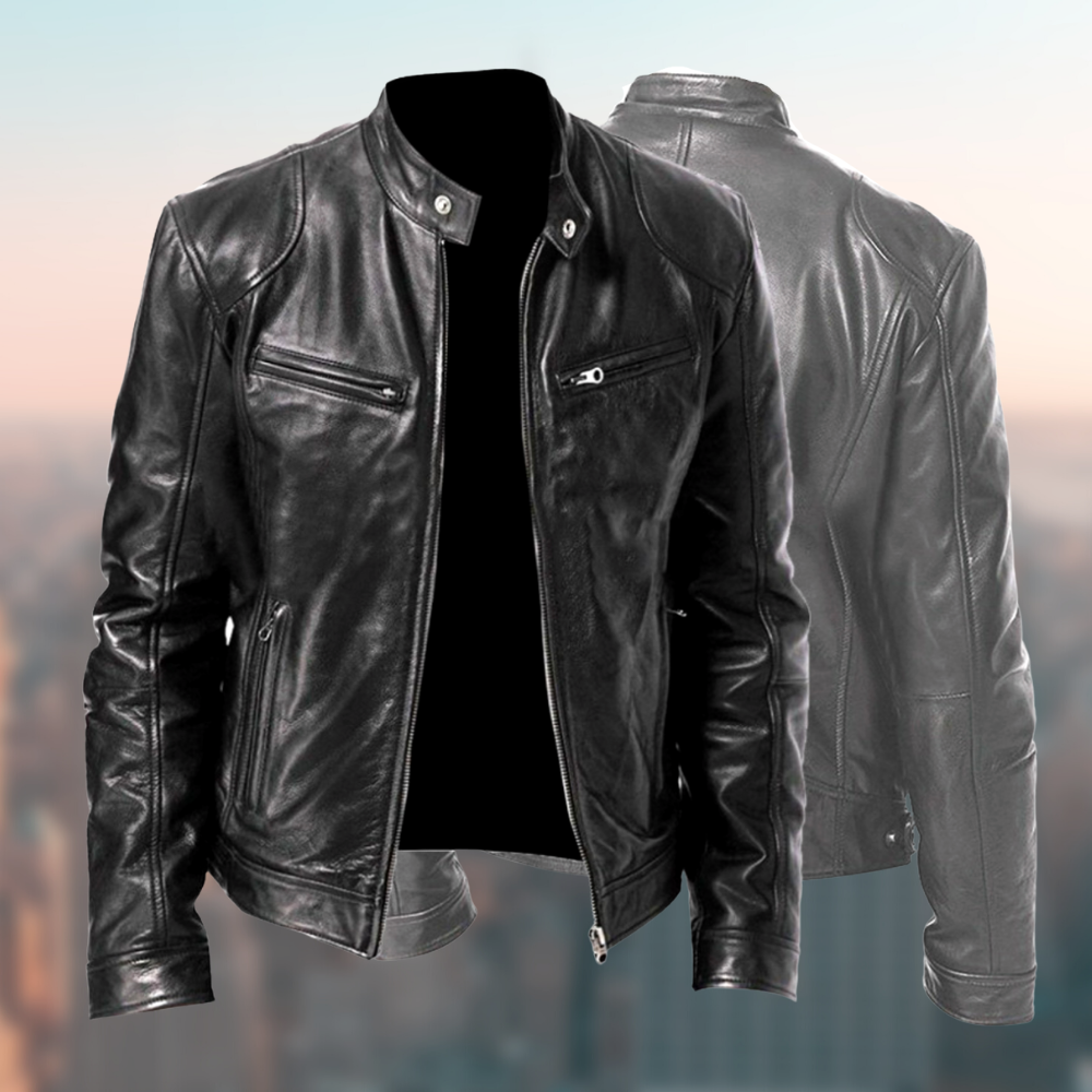 Rolinen | Veste en cuir intemporelle pour hommes