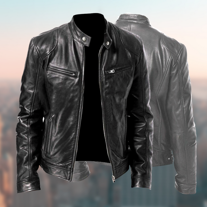 Rolinen | Veste en cuir intemporelle pour hommes