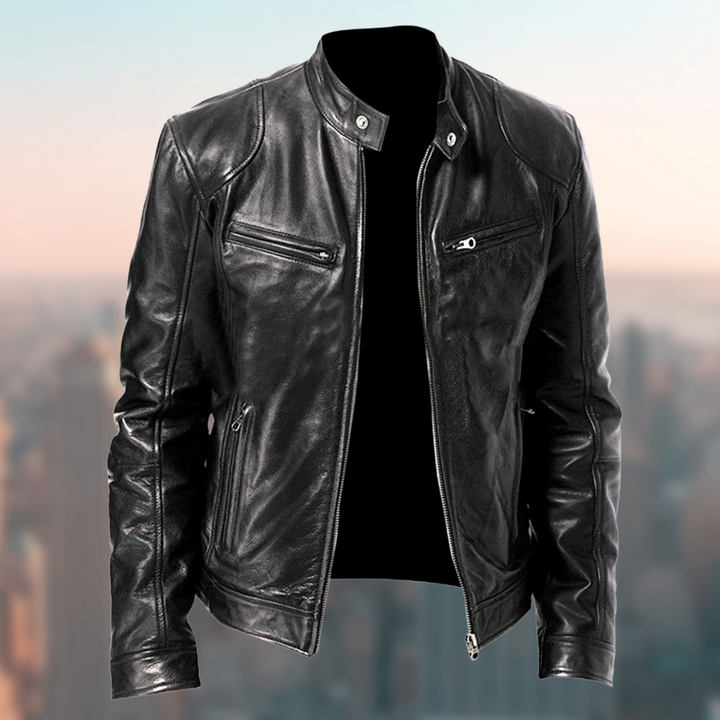 Rolinen | Veste en cuir intemporelle pour hommes
