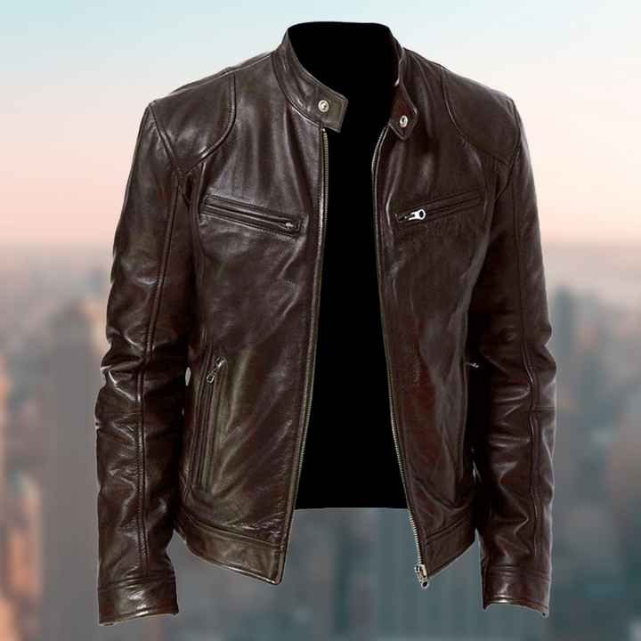 Rolinen | Veste en cuir intemporelle pour hommes