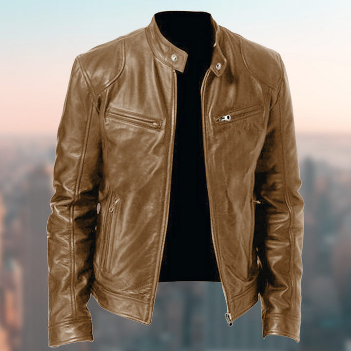 Rolinen | Veste en cuir intemporelle pour hommes