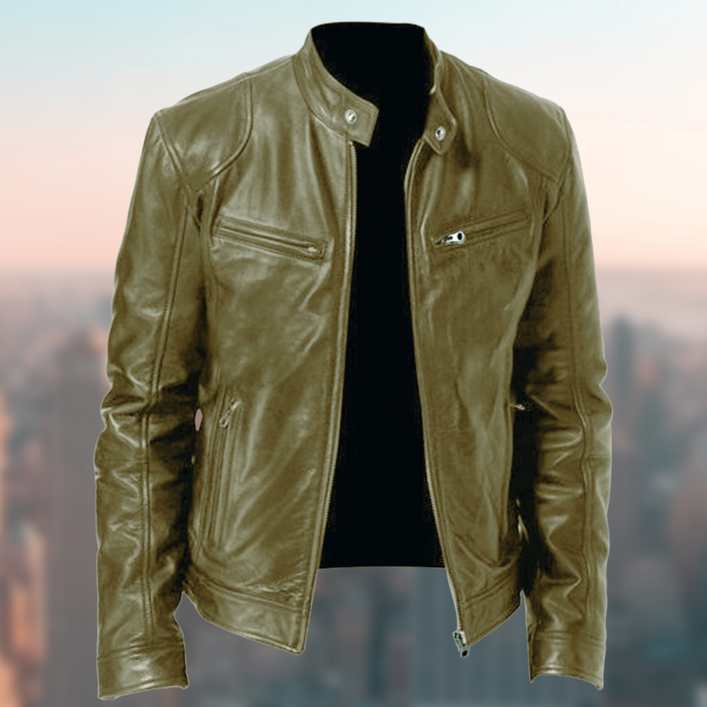 Rolinen | Veste en cuir intemporelle pour hommes