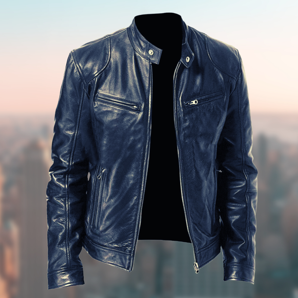 Rolinen | Veste en cuir intemporelle pour hommes