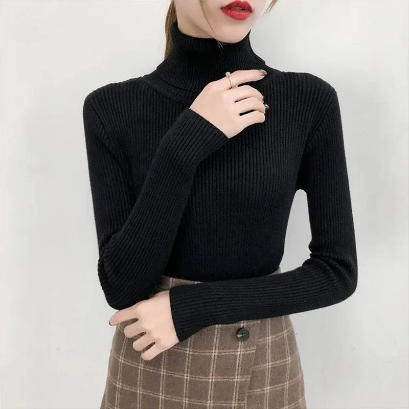 Maosiara | Élégant Pull à Col Roulé pour Femmes