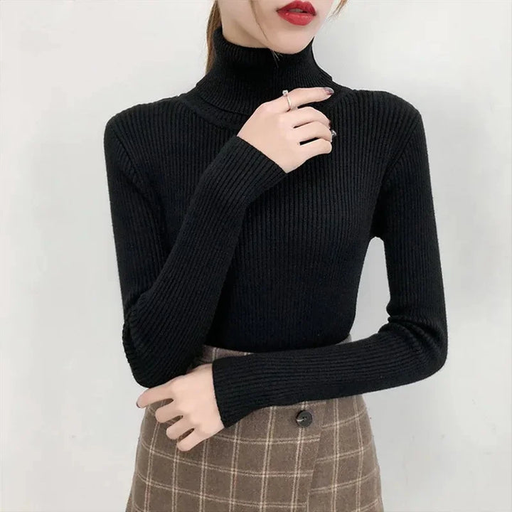 Maosiara | Élégant Pull à Col Roulé pour Femmes