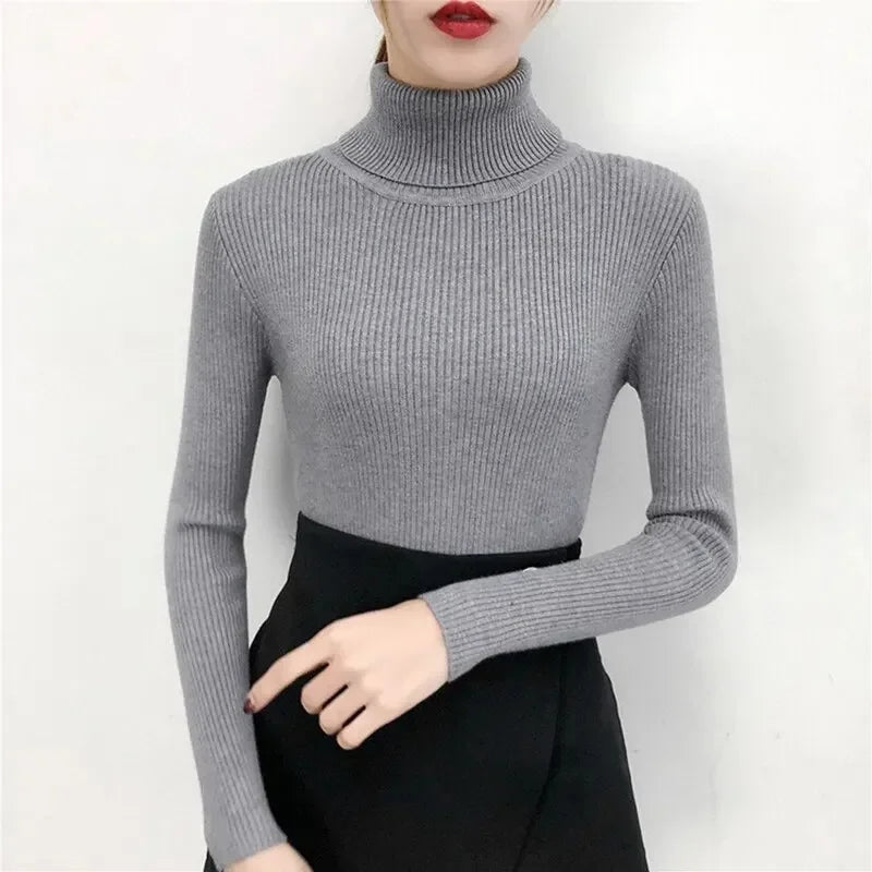 Maosiara | Élégant Pull à Col Roulé pour Femmes