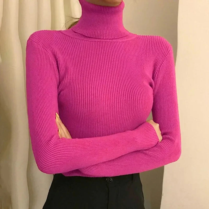 Maosiara | Élégant Pull à Col Roulé pour Femmes