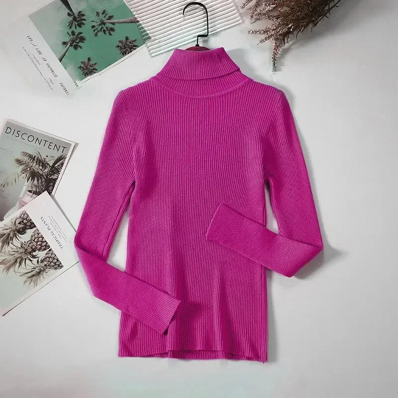 Maosiara | Élégant Pull à Col Roulé pour Femmes