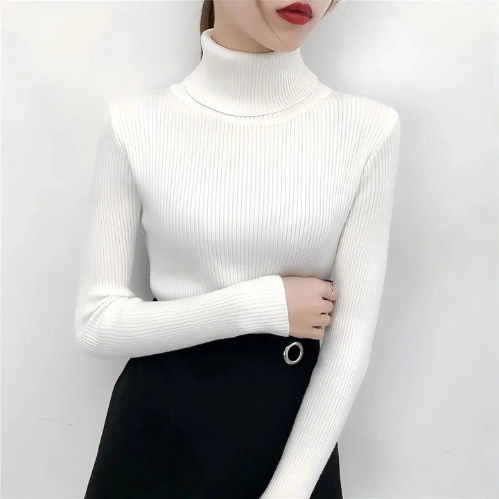 Maosiara | Élégant Pull à Col Roulé pour Femmes