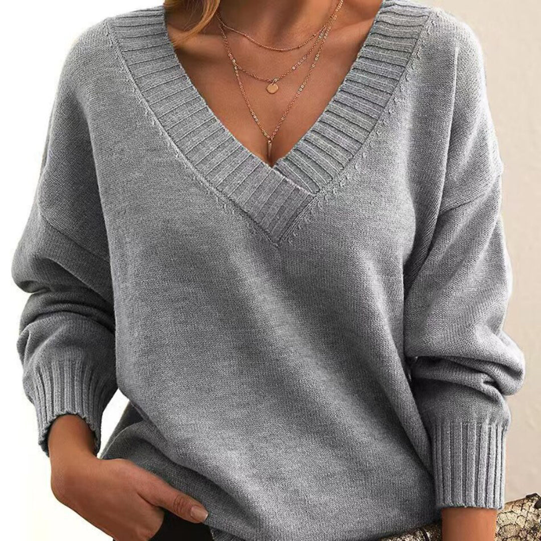 Neonnaxa | Pull Décontracté Col V pour Femmes