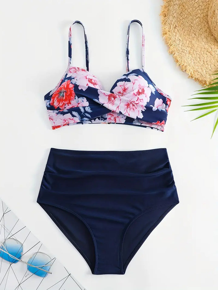 Seellesa | Bikini élégant à imprimé tropical pour femmes