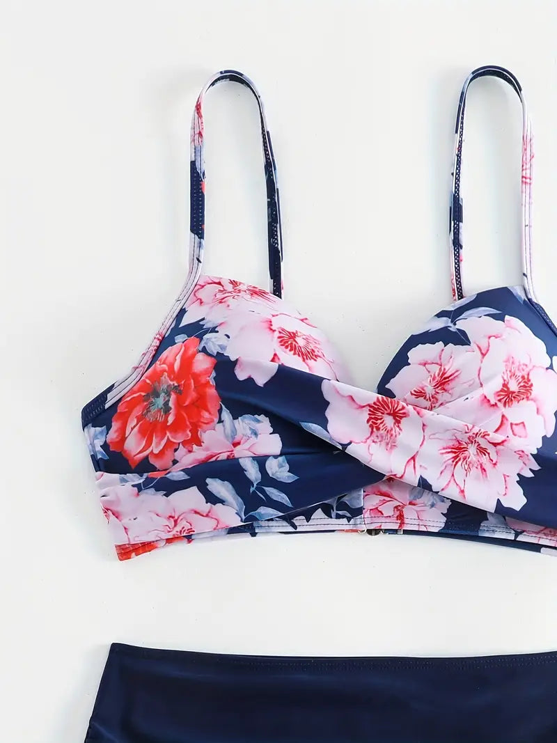 Seellesa | Bikini élégant à imprimé tropical pour femmes