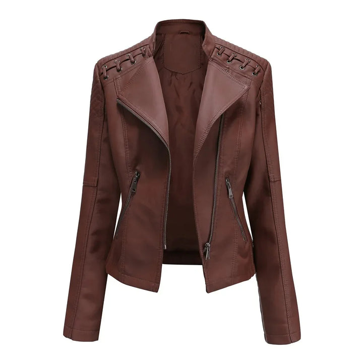 Aosiala | Veste cuir élégante pour femmes