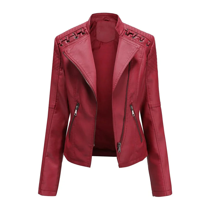 Aosiala | Veste cuir élégante pour femmes