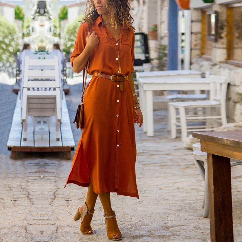 Seayasa | Robe longue à manches longues pour femmes