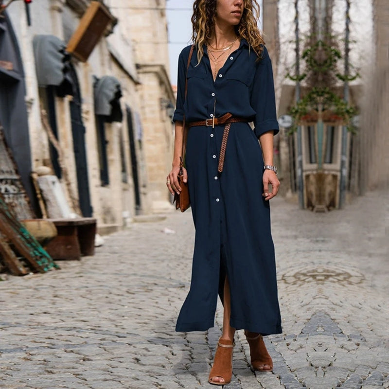 Seayasa | Robe longue à manches longues pour femmes