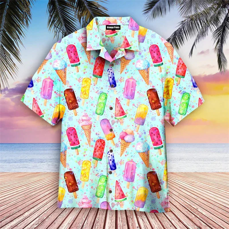 Mooraes | Chemise Fantaisie Été Oversize pour Hommes