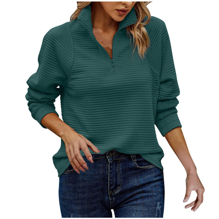 Reeva | Confortable pull-over avec demi-zip