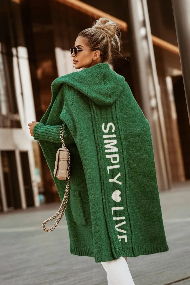 Neettaxa Long Avec Capuche Cardigan – Addis