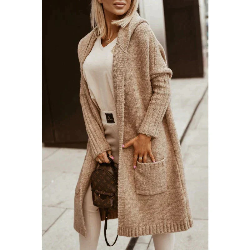 Neettaxa Long Avec Capuche Cardigan – Addis