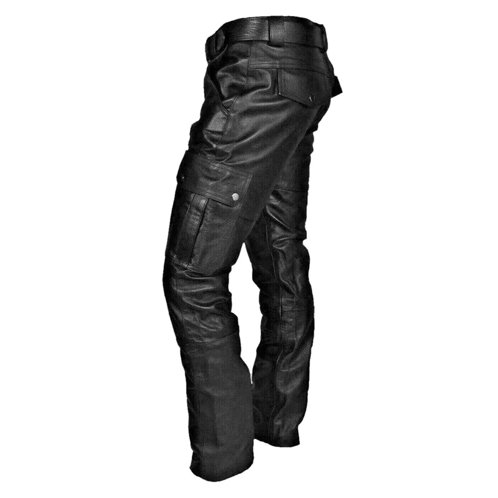 Riunal | Pantalons en cuir pour hommes