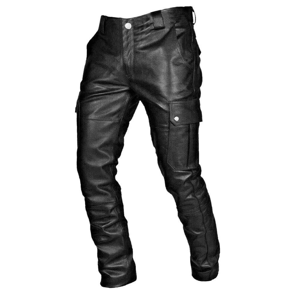 Riunal | Pantalons en cuir pour hommes