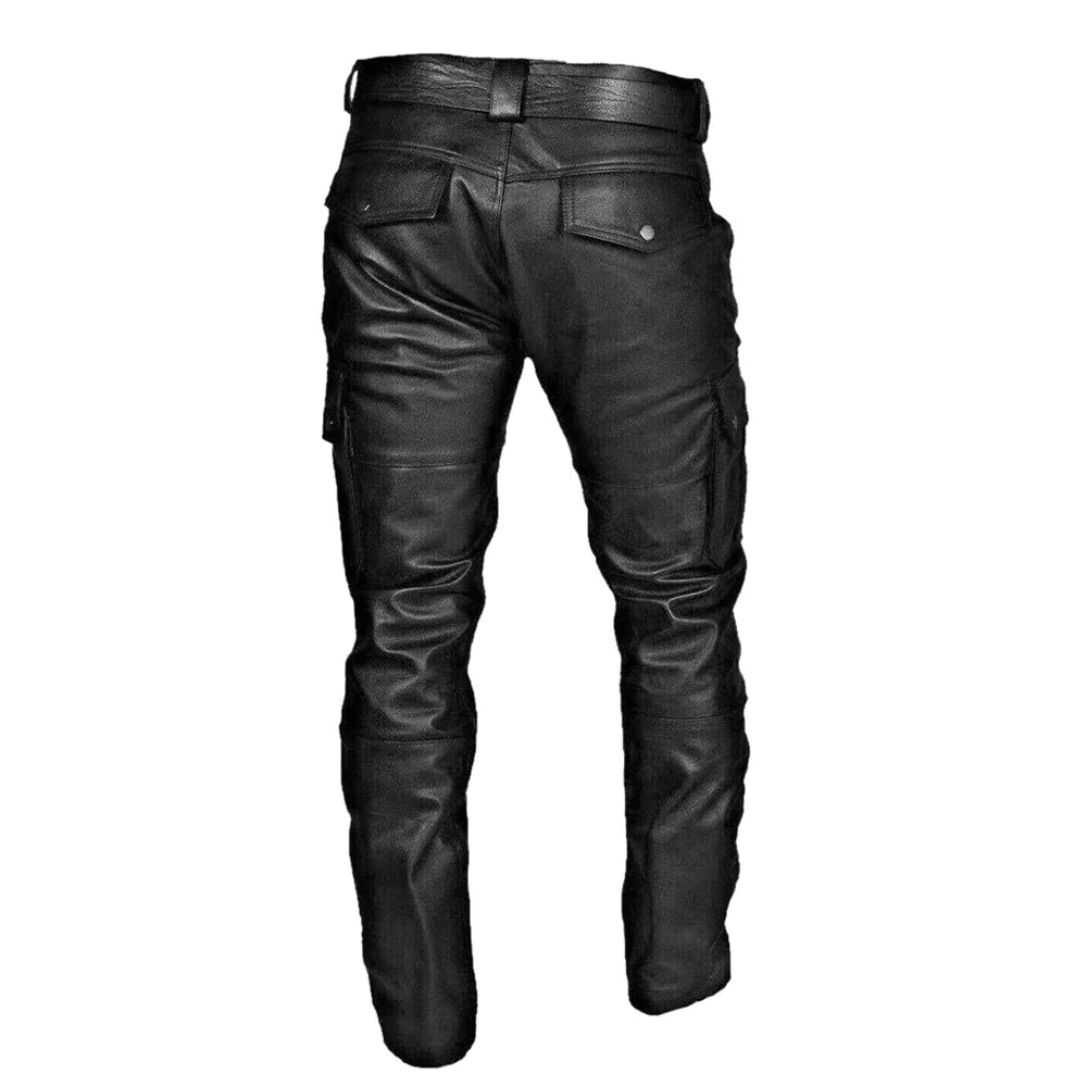 Riunal | Pantalons en cuir pour hommes