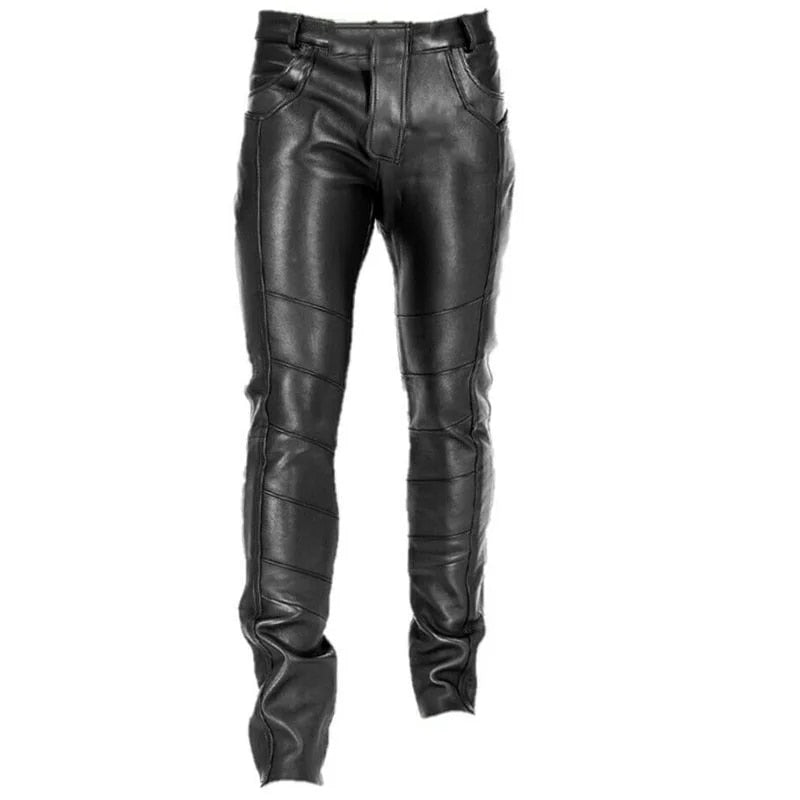 Oonnan | Pantalon en cuir synthétique Slim Fit