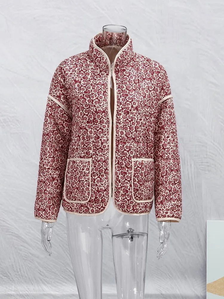 Sooraena | Manteau vintage avec veste à fleurs