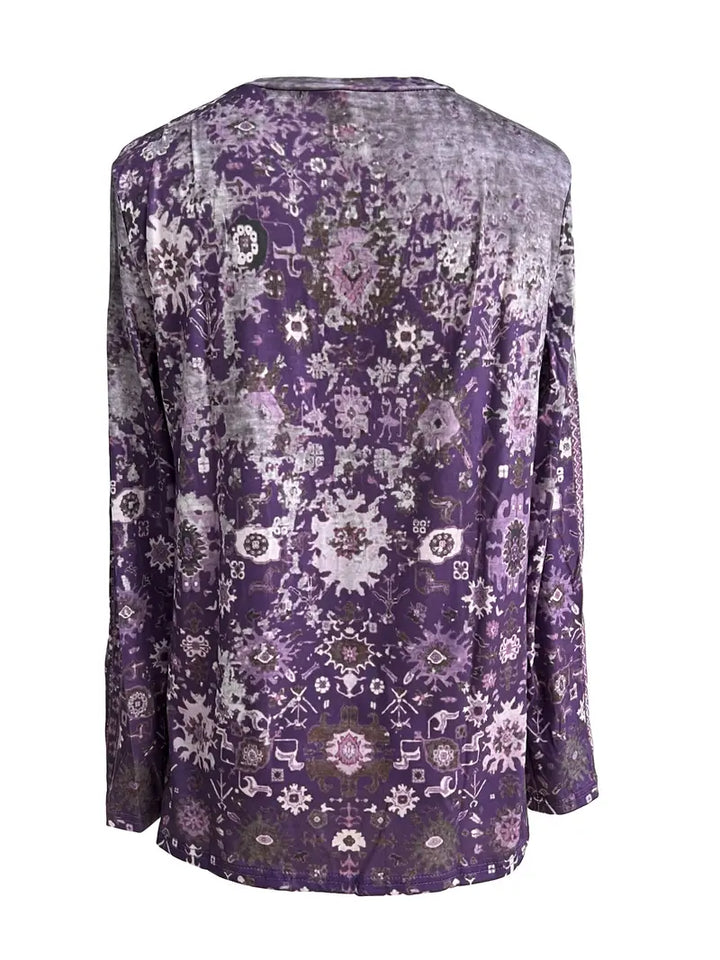 Roaynela | T-shirt fleuri élégant pour femmes