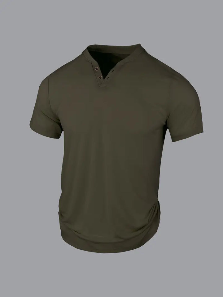 Soinar | T-Shirt Henley Élégant pour Hommes