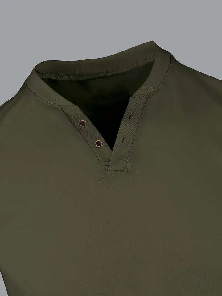Soinar | T-Shirt Henley Élégant pour Hommes
