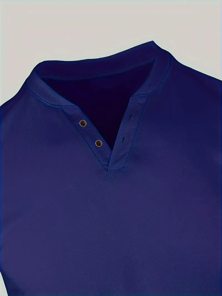 Soinar | T-Shirt Henley Élégant pour Hommes