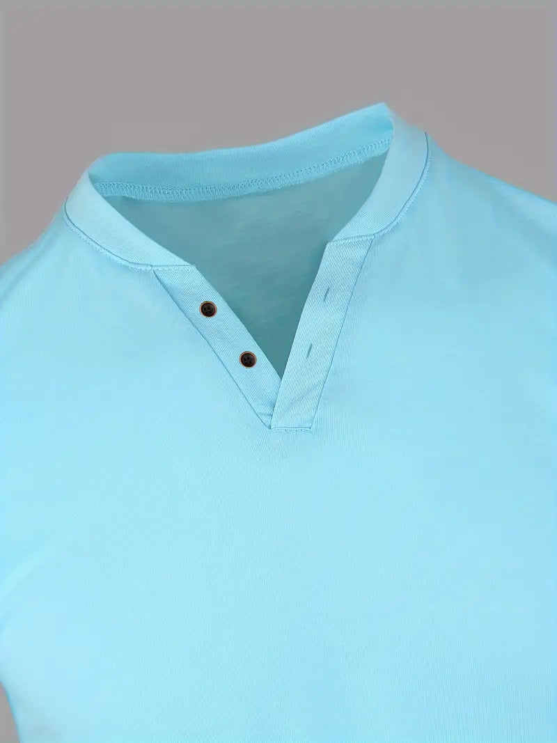 Soinar | T-Shirt Henley Élégant pour Hommes