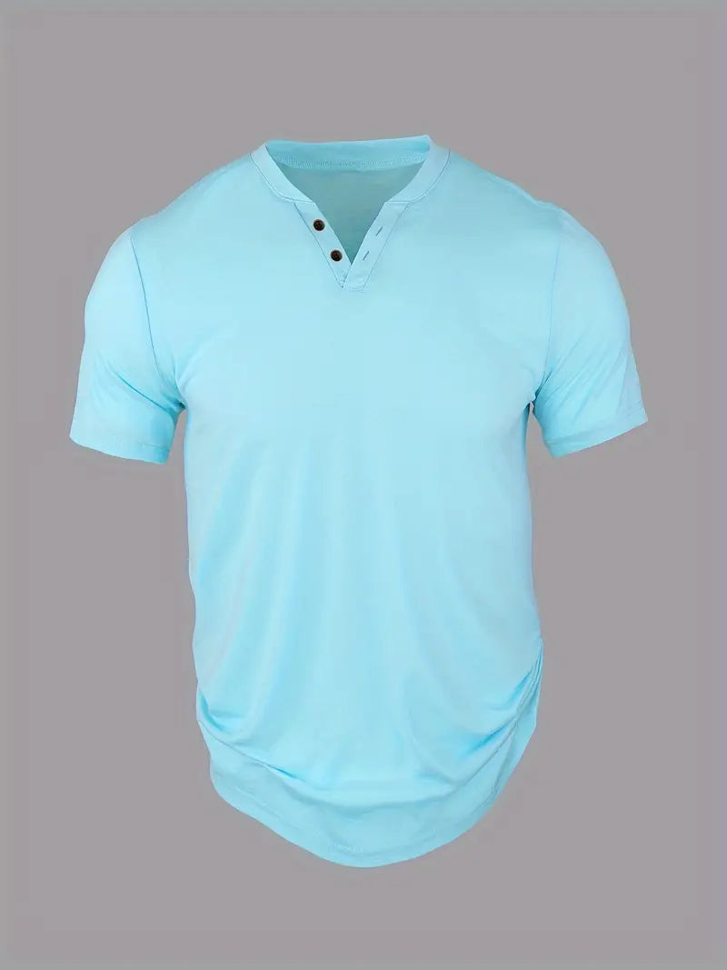 Soinar | T-Shirt Henley Élégant pour Hommes