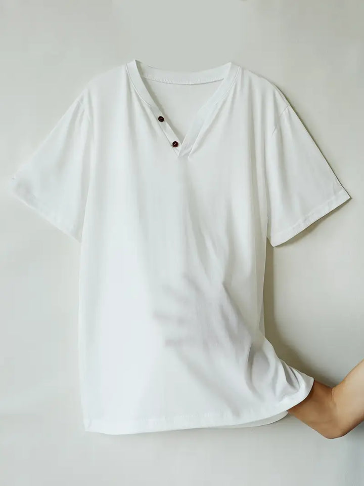 Soinar | T-Shirt Henley Élégant pour Hommes