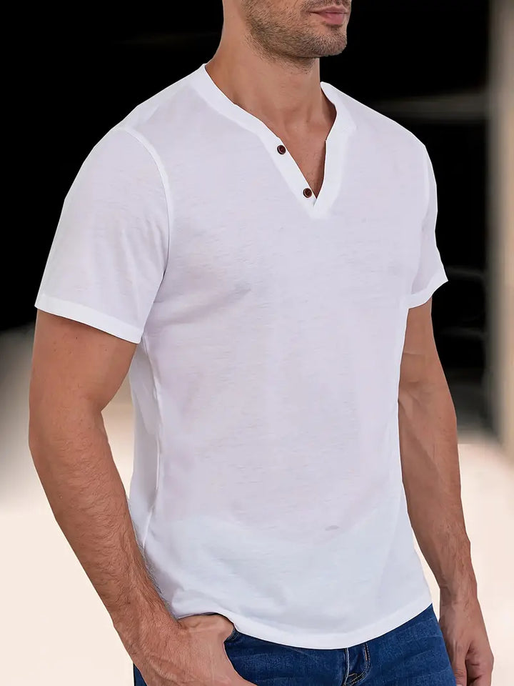 Soinar | T-Shirt Henley Élégant pour Hommes
