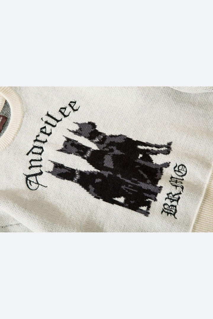 Riinal | Pull imprimé chien pour homme