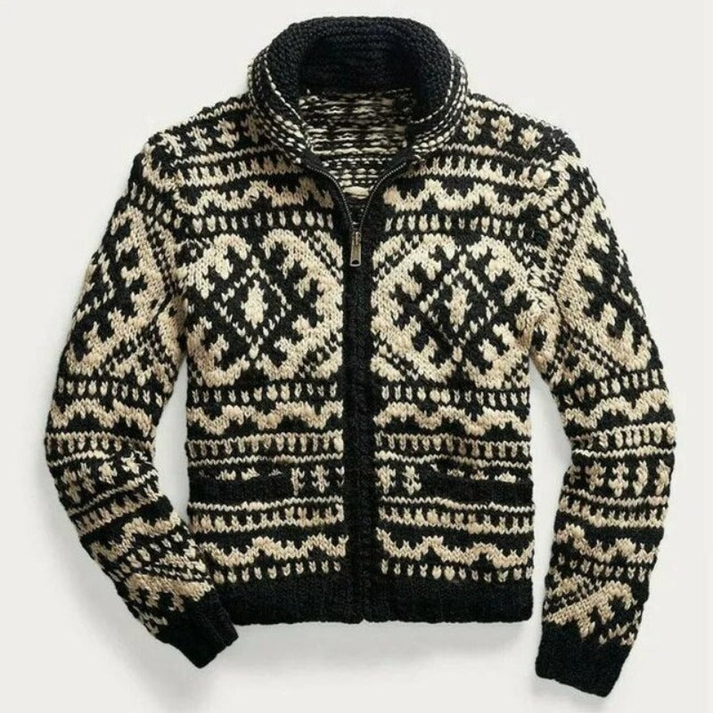 Saosiar | Finn Cardigan norvégien tricoté main