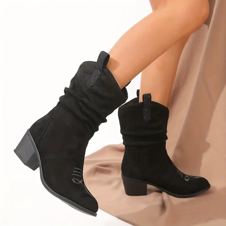 Leorana | Bottes cowboy rétro slouchy pour femmes
