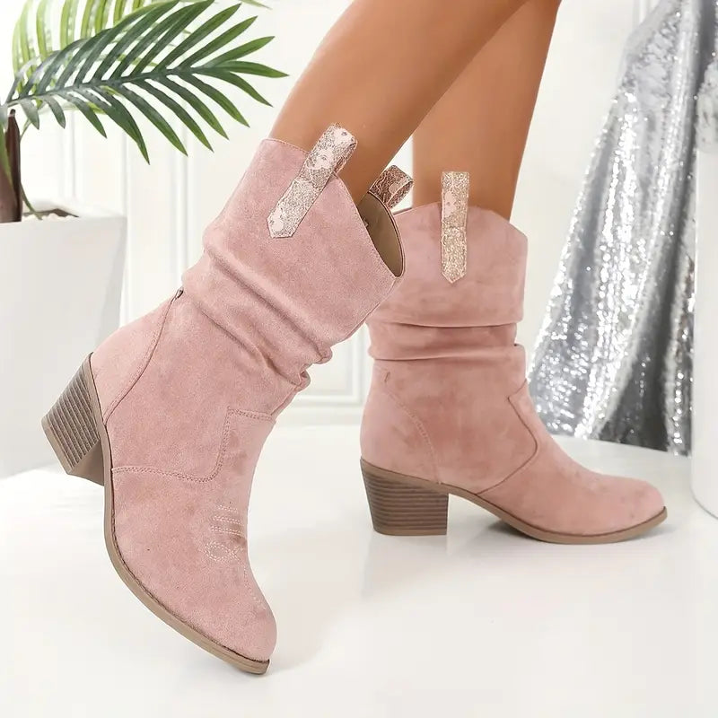 Leorana | Bottes cowboy rétro slouchy pour femmes