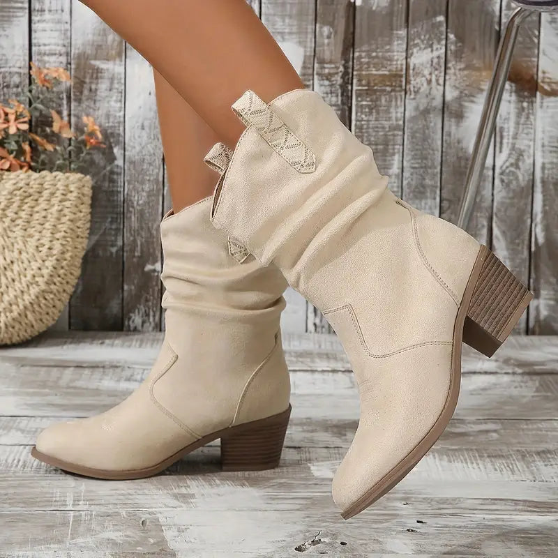 Leorana | Bottes cowboy rétro slouchy pour femmes