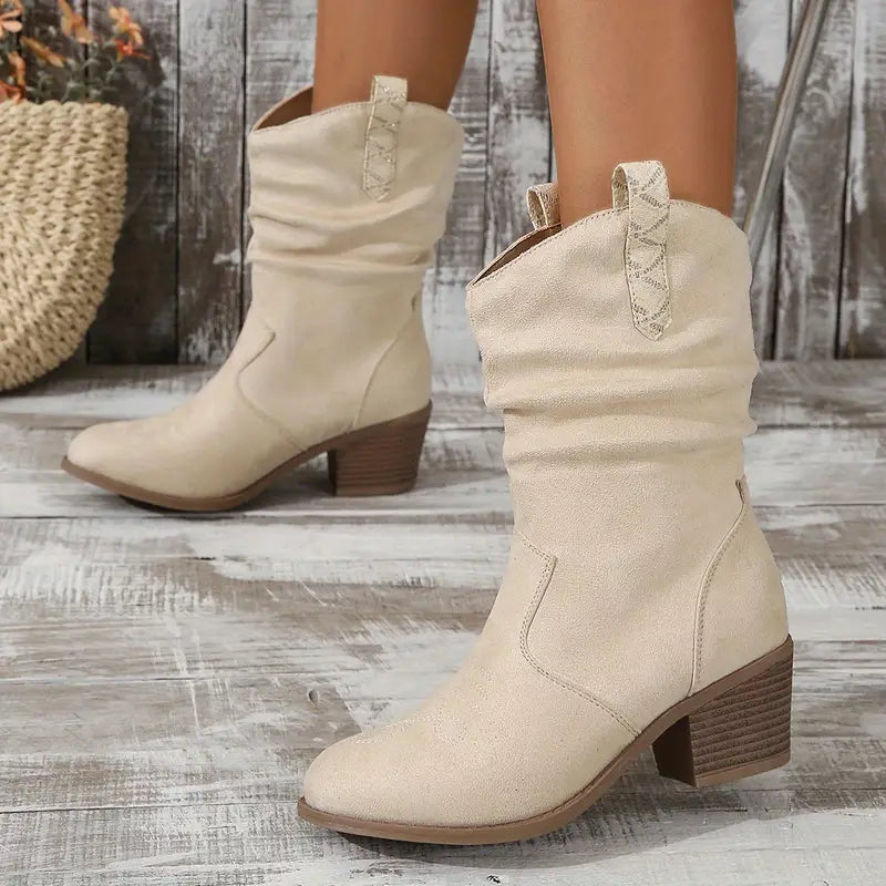 Leorana | Bottes cowboy rétro slouchy pour femmes