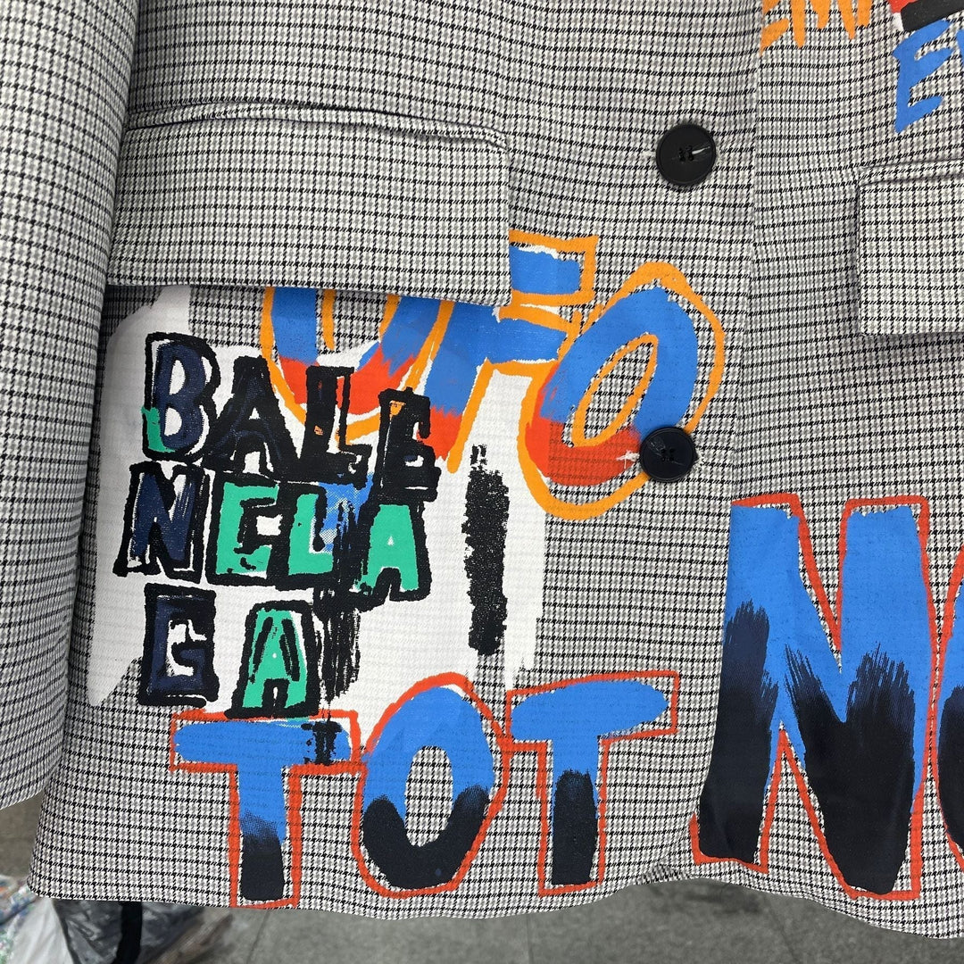 Muenama | Blazer surdimensionné avec texte