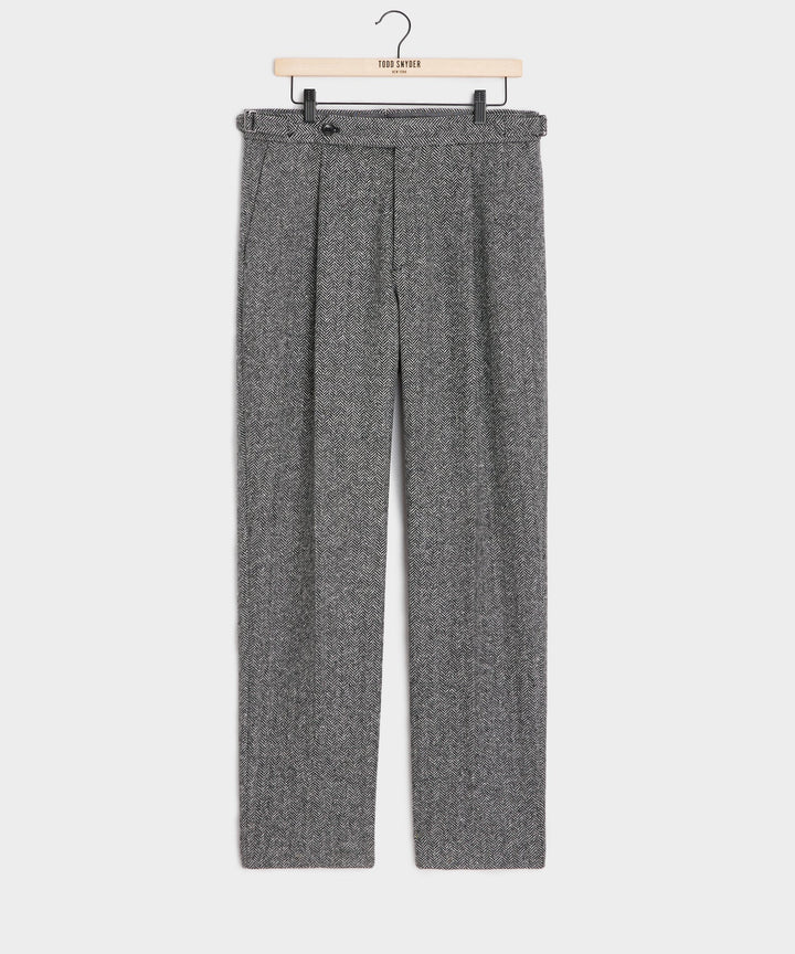 Seettax | Pantalon en laine Donegal gris pour homme