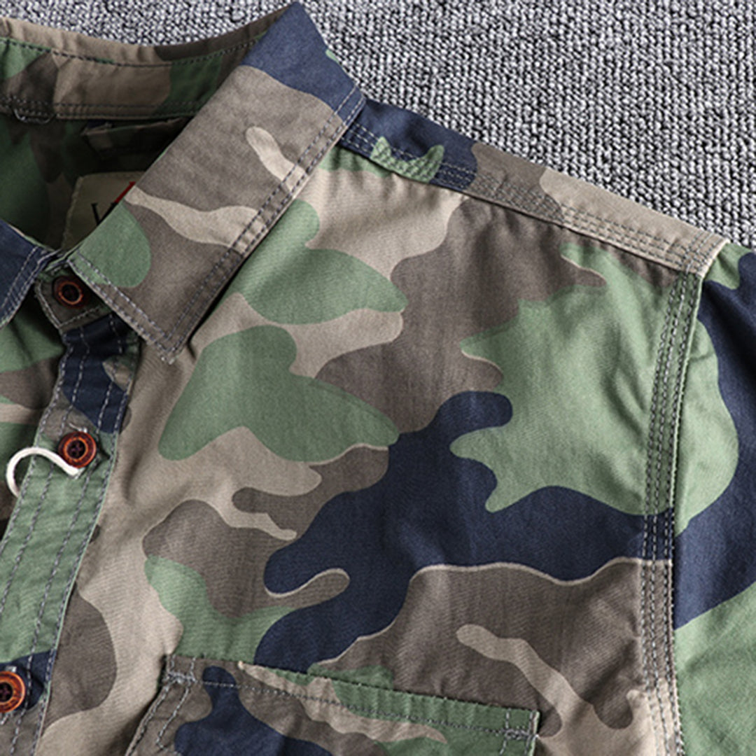 Veenan | Chemise à manches longues camouflage pour hommes
