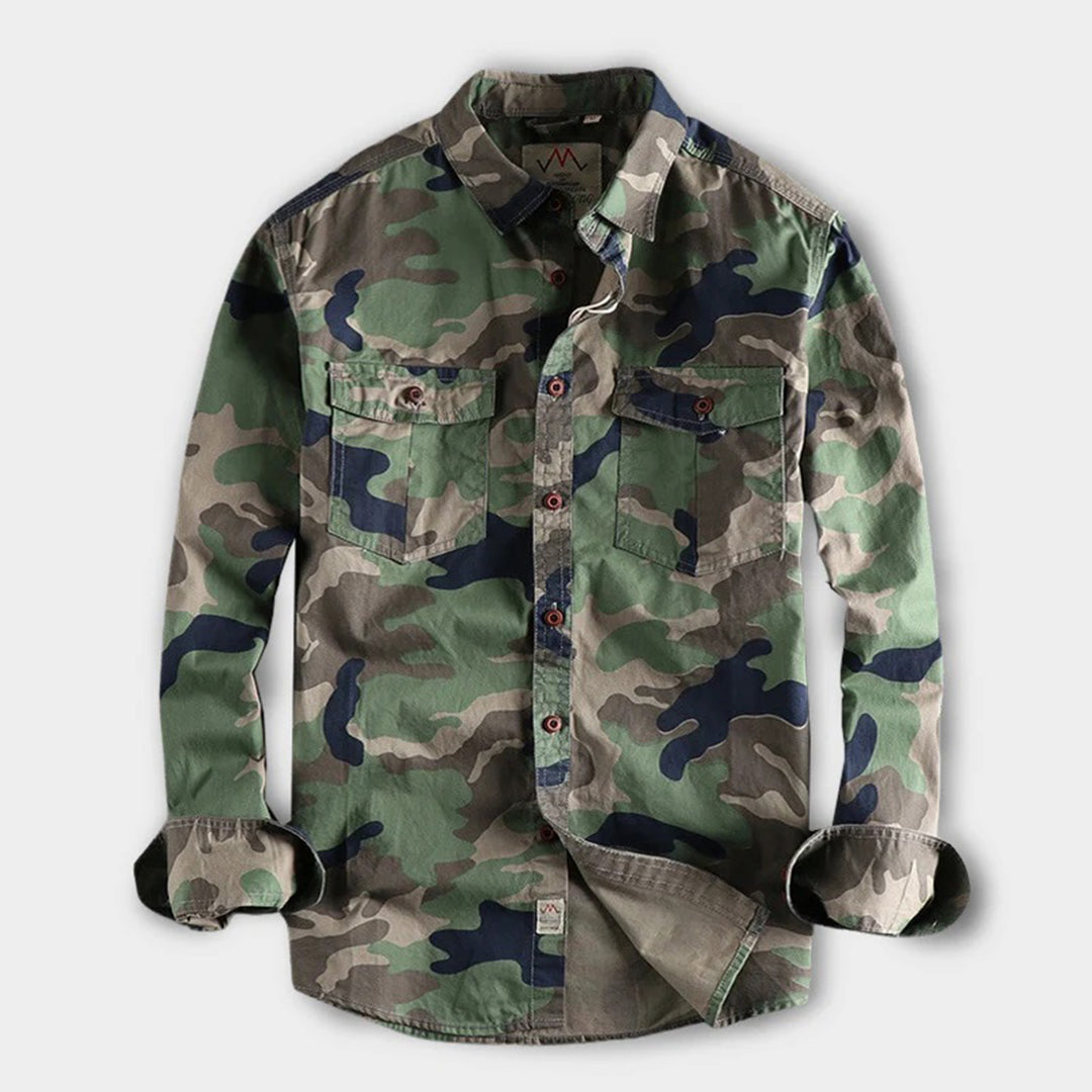 Veenan | Chemise à manches longues camouflage pour hommes