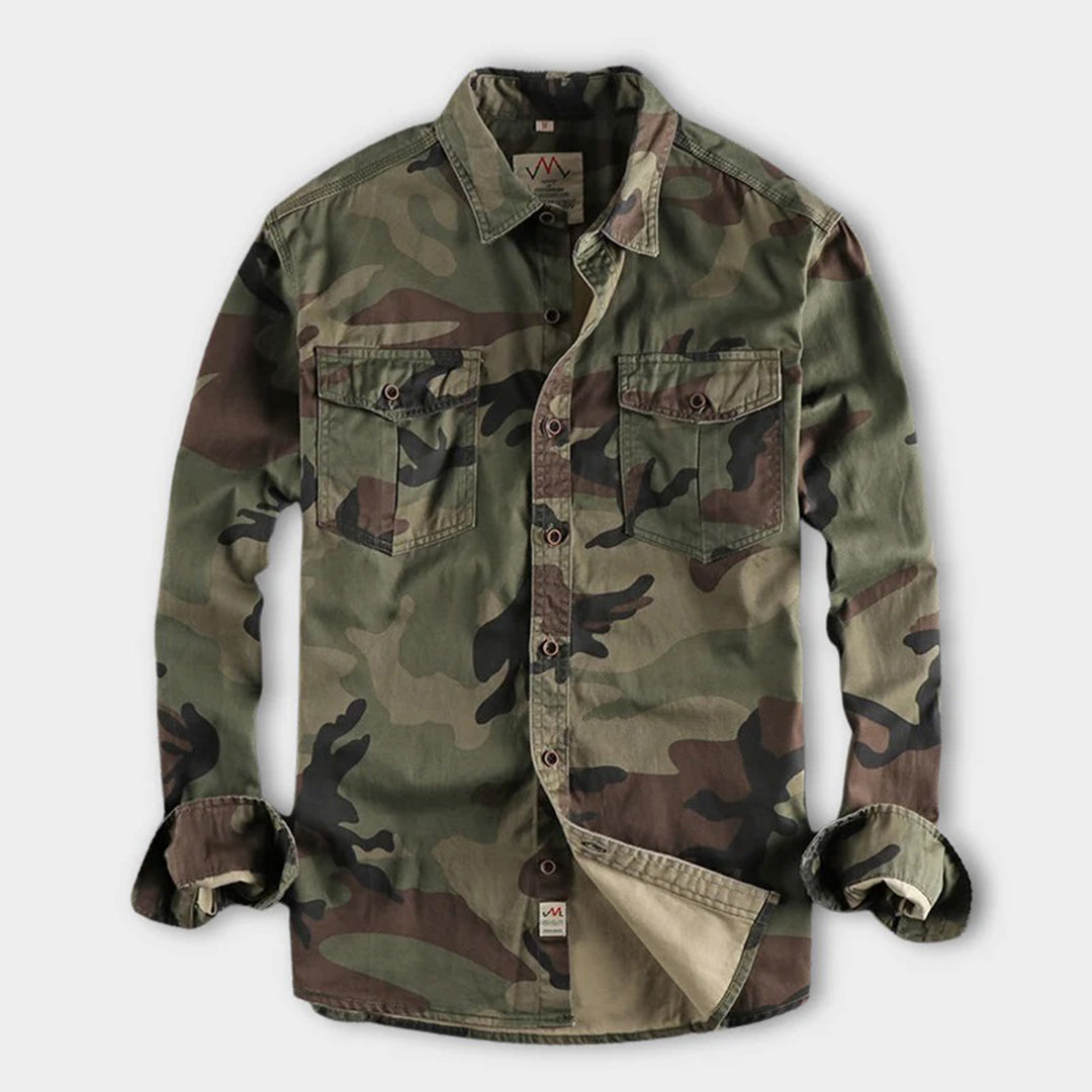 Veenan | Chemise à manches longues camouflage pour hommes