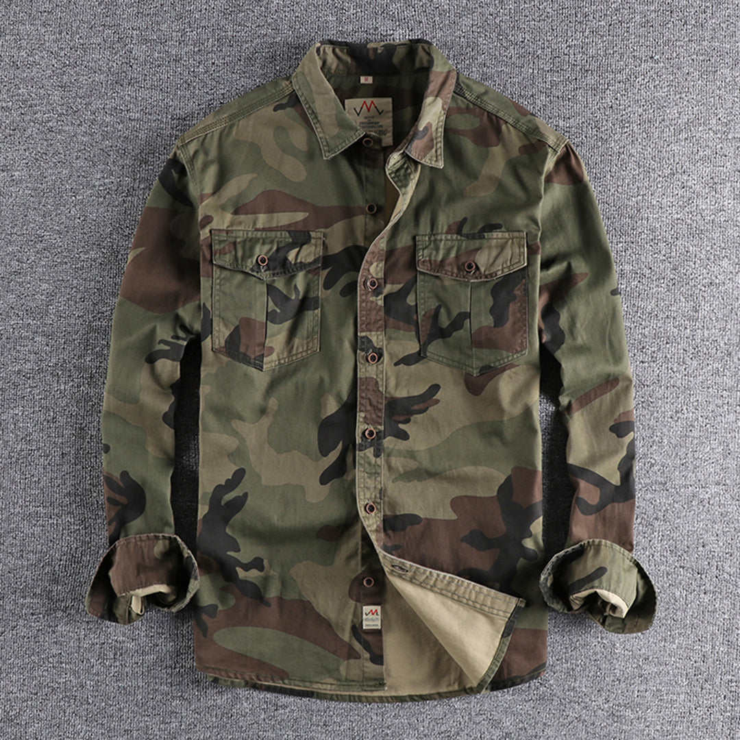Veenan | Chemise à manches longues camouflage pour hommes